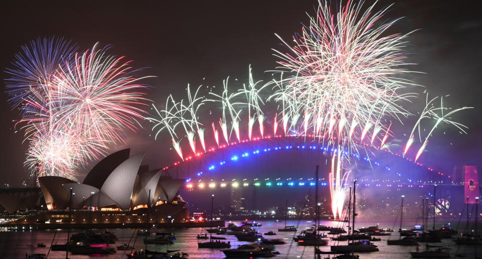 Sydney's New Years Eve fireworks in 2019.