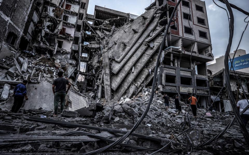 Scenes of destruction in Gaza City