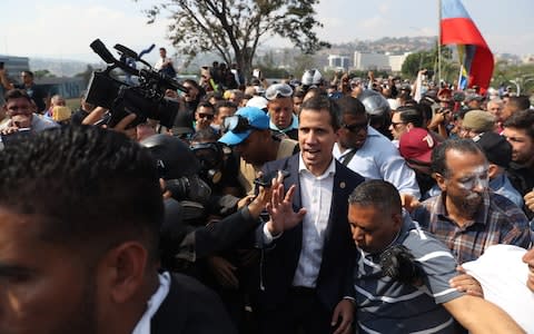 President of the Venezuelan Parliament Juan Guaido - Credit: &nbsp;Miguel Gutierrez/REX