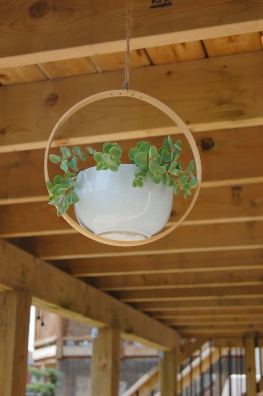 best backyard decor circular hanging planter