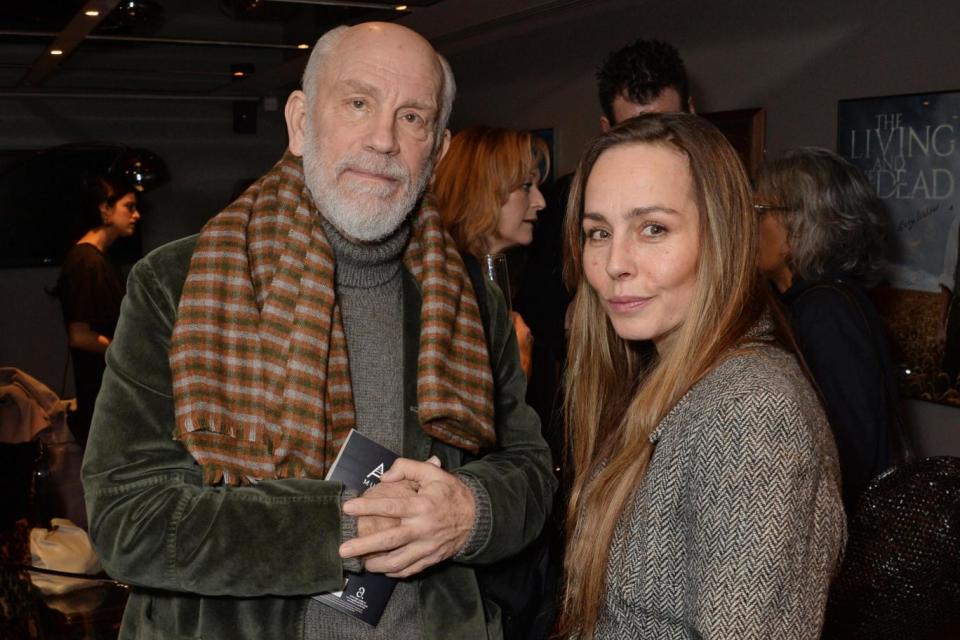 John Malkovich and Tara Fitzgerald at the BFI Southbank yesterday evening. (Dave Benett/Getty Images)