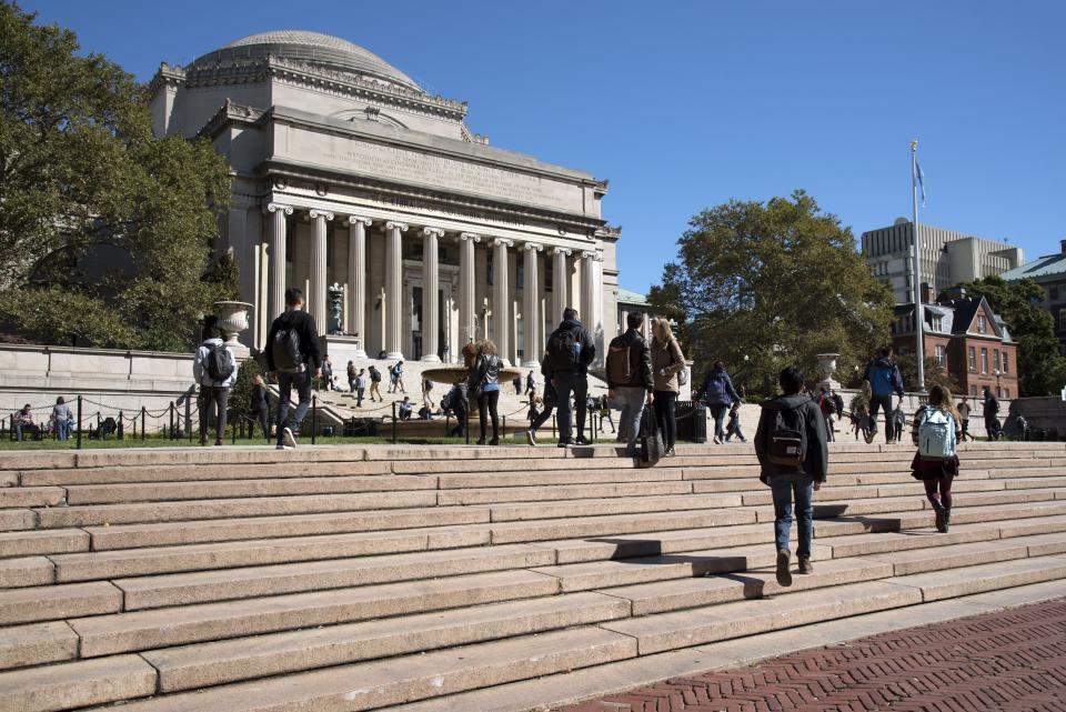 Columbia University in New York City suspended classes for two days to prepare for online instruction. (Photo: Education Images Universal Images Group via Getty Images)