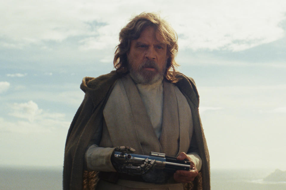 Luke Skywalker (Mark Hamill) in Star Wars: The Last Jedi | Lucasfilm Ltd