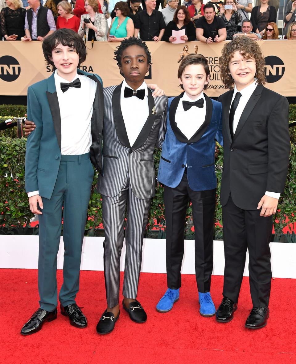 ‘Stranger Things’ actors Finn Wolfhard, Caleb McLaughlin, Noah Schnapp, and Gaten Matarazzo