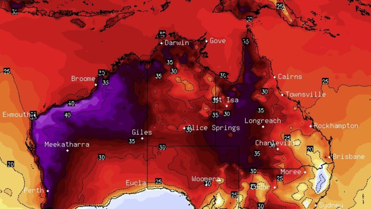 Heatwaves rip through West Aus