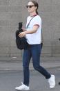 <p>Natalie Portman steps out in a t-shirt and jeans combo in Sydney, Australia on Wednesday. </p>