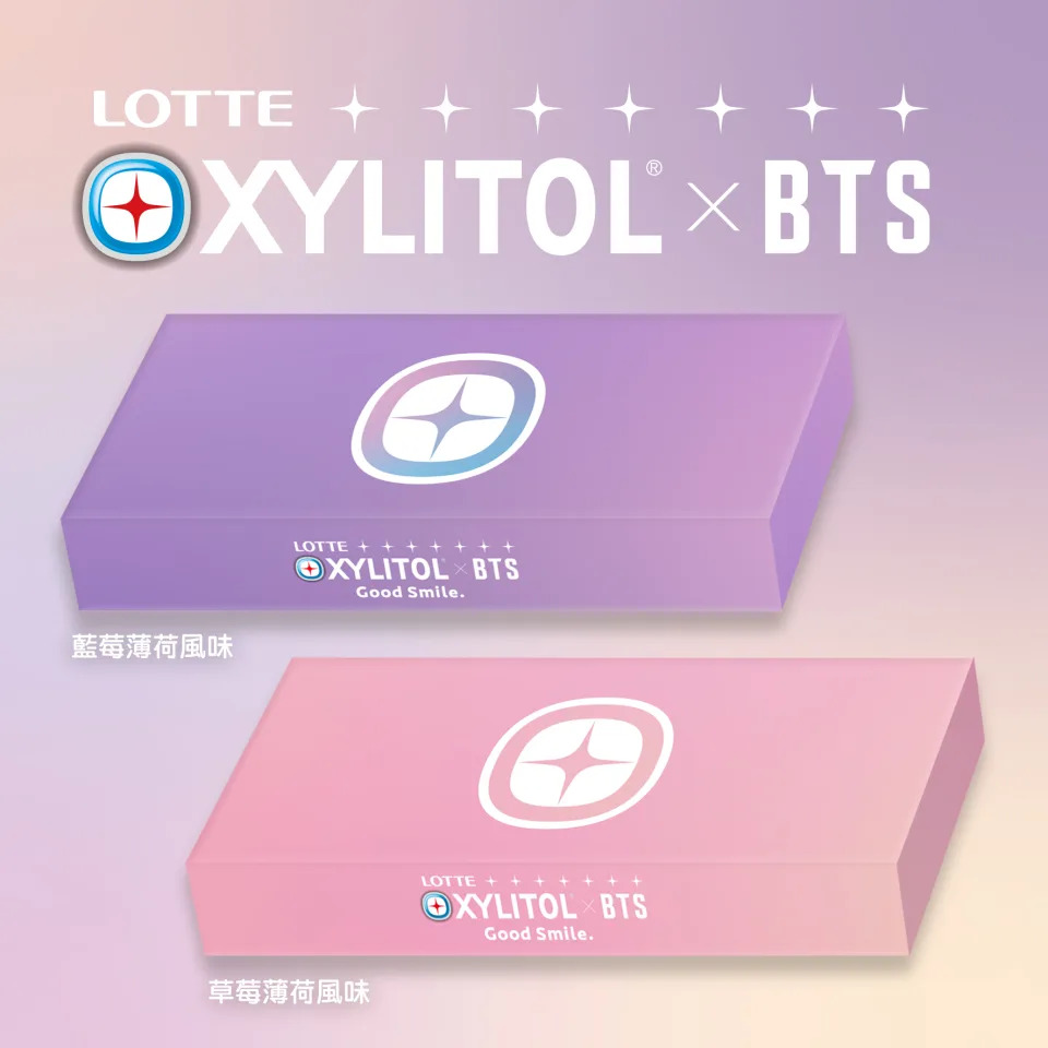 LOTTE XYLITOL x BTS &#x005168;&#x0065b0;&#x00806f;&#x00540d;&#x006b3e;&#x0053e3;&#x009999;&#x007cd6;&#x009650;&#x0091cf;&#x004e0a;&#x005e02;&#x00ff0c;&#x008ddf;&#x008457; BTS&#x004e00;&#x008d77;&#x005fae;&#x007b11;&#x005427;&#x00ff01;