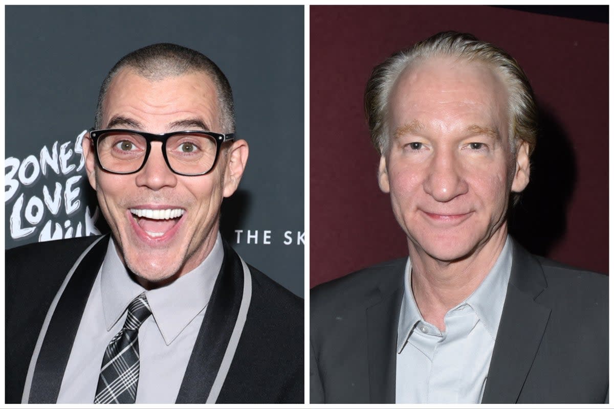 Steve-O (left) and Bill Maher (Getty)