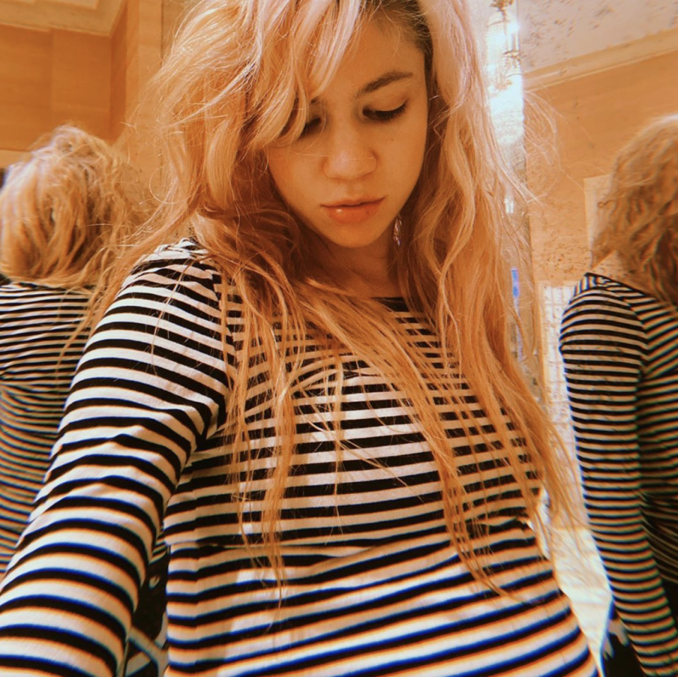 Grimes called herself a 'chubby fairy' while pregnant in April. Photo: Instagram/grimes.