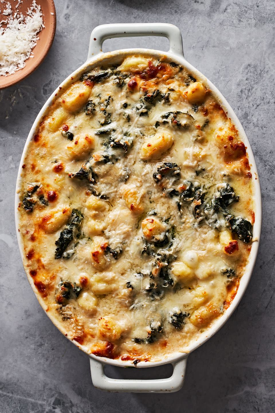 creamy kale gnocchi bake