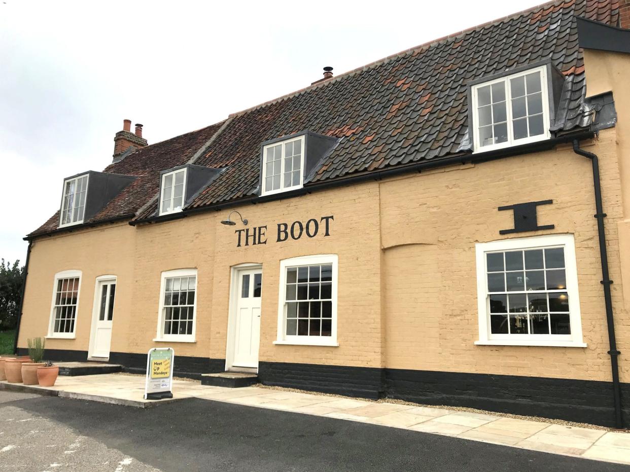 The Boot pub in Freston near Ipswich, Suffolk: PA