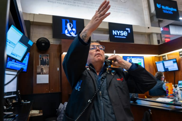 Un opérateur du New York Stock Exchange (SPENCER PLATT)