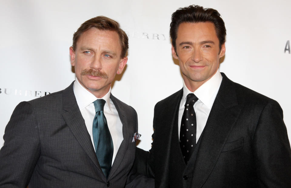 NEW YORK - SEPTEMBER 29:  Daniel Craig and Hugh Jackman attend the opening night afterparty for 