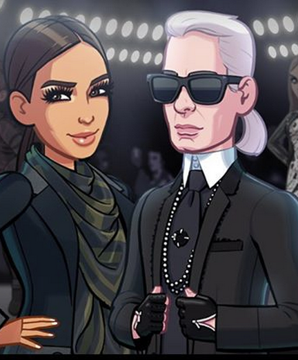 Karl Lagerfeld will appear in Kim Kardashian's game; Kim Kardashian: Hollywood.