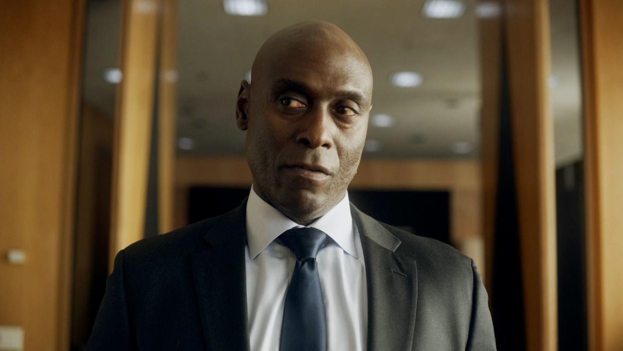 Lance Reddick plays egotistical, tyrannical CEO Christian DeVille in Comedy Central's "Corporate."