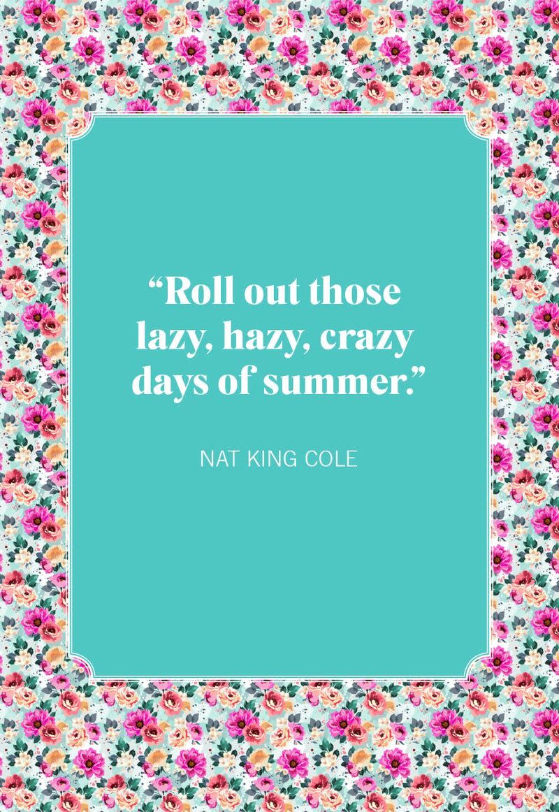 summer quotes nat king cole