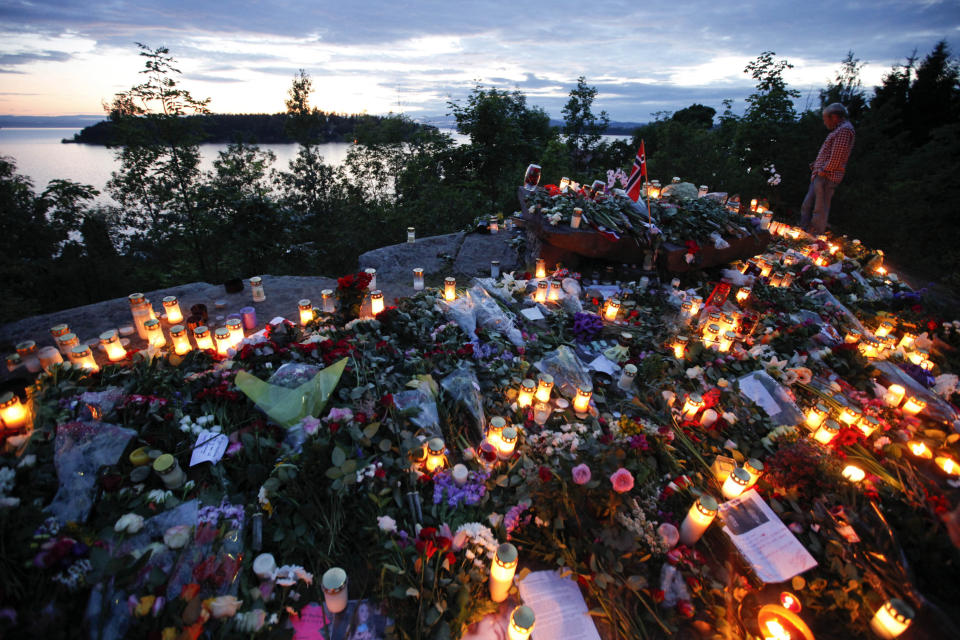Hommage aux victimes d'Anders Breivik