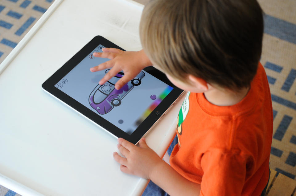 TORONTO, ON June 8, 2010: Zane, 3, tries out the new Apple iPad, in Toronto, June 8, 2010.        (Tannis Toohey/Toronto Star via Getty Images)