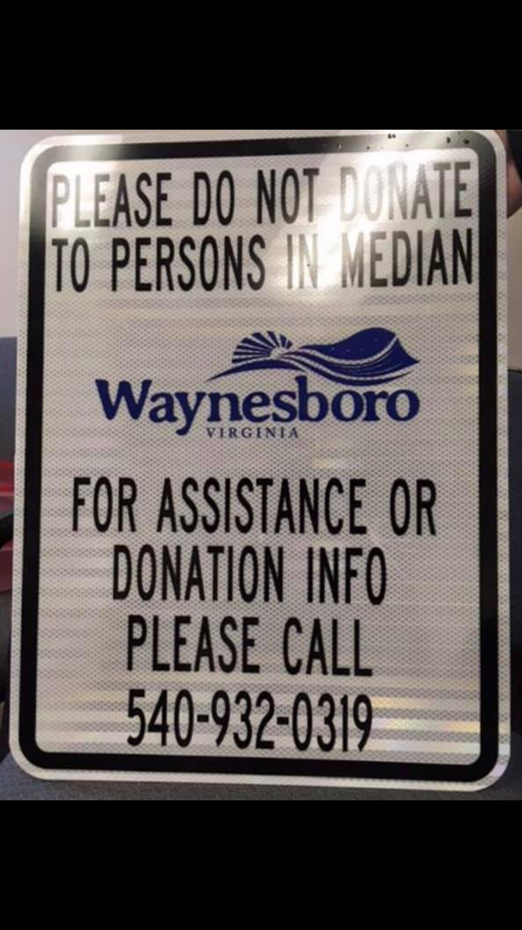 Waynesboro will install signs discouraging panhandling. In 2016, the city repealed its ordinance that outlawed the practice.