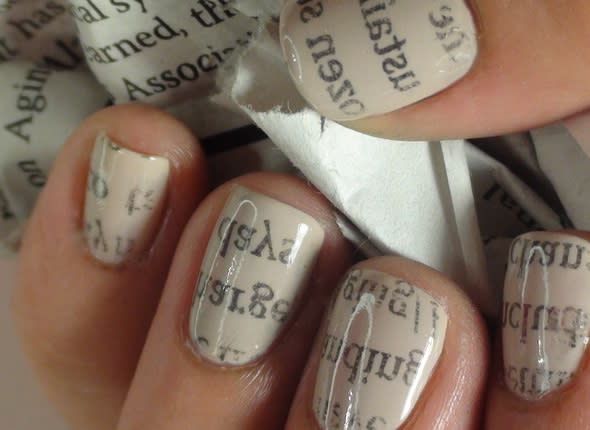 Newspaper Nails