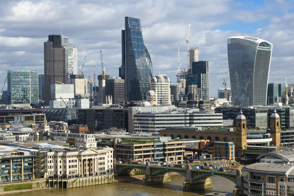 General view of the City of London skyline, London. Picture date: Thursday March 2nd, 2017. Photo credit should read: Matt Crossick/ EMPICS Entertainment.