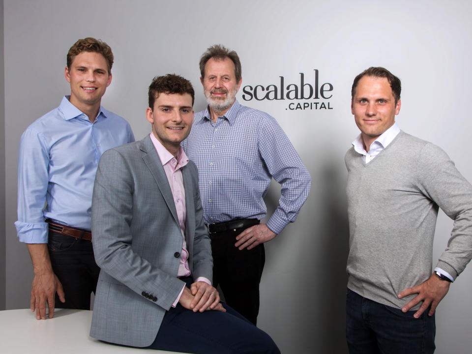 Scalable Capital's founding team. Photo: Scalable Capital