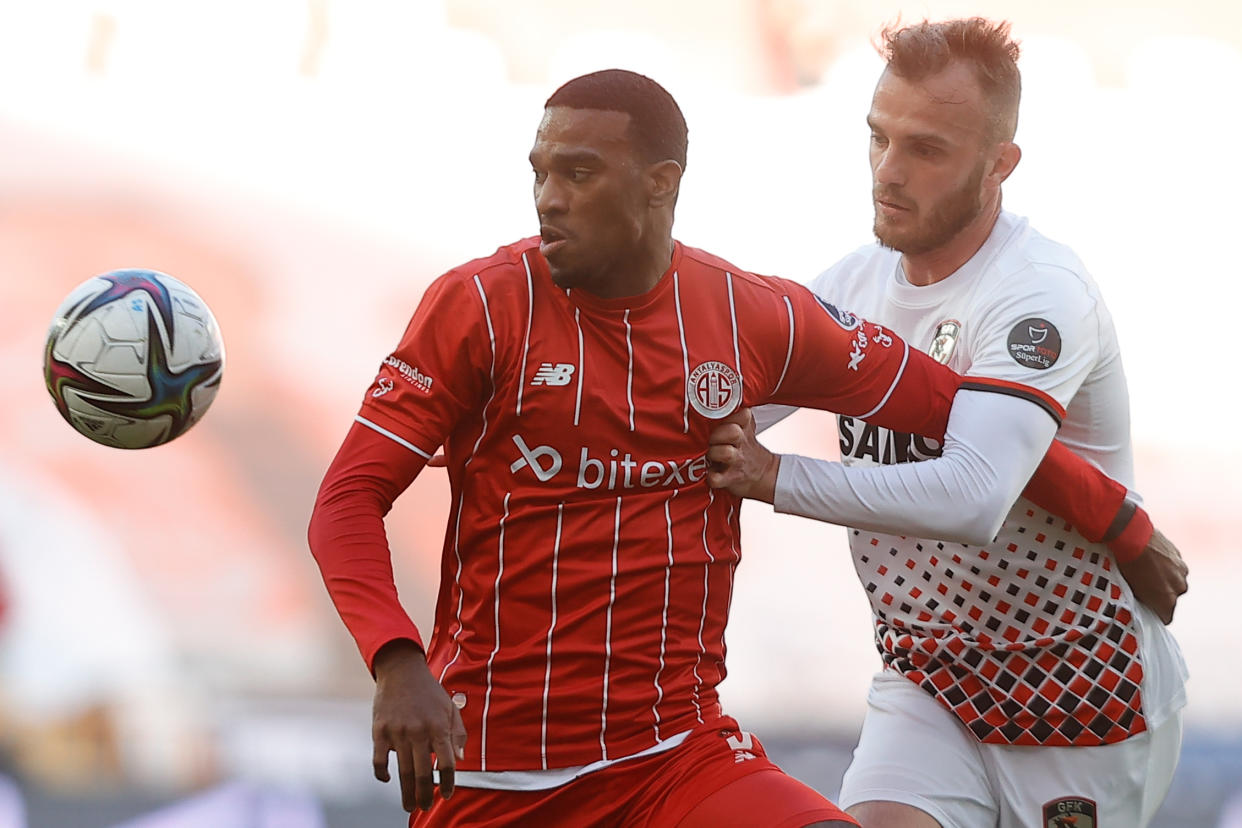 Long off the USMNT's radar, Haji Wright has a chance to lay claim to the starting striker spot at the World Cup during camp the next couple weeks. (Photo by Mustafa Ciftci/Anadolu Agency via Getty Images)