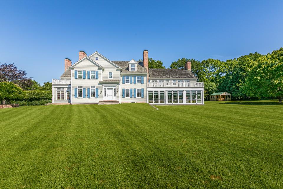 Alec Baldwin is selling his seven bed, seven bath, 10,000 square-foot home on a 10-acre Hamptons property, located at 335 Town Lane, Amagansett, New York, through Saunders & Associates. The house was originally built in 1740.