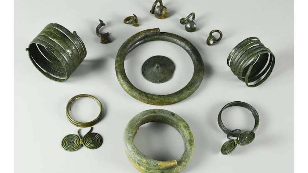  A selection of Bronze Age jewelry. . 