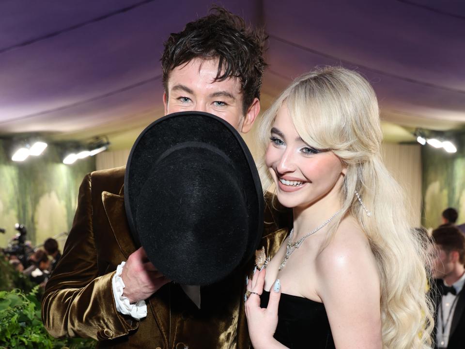 Barry Keoghan and Sabrina Carpenter at the 2024 Met Gala.