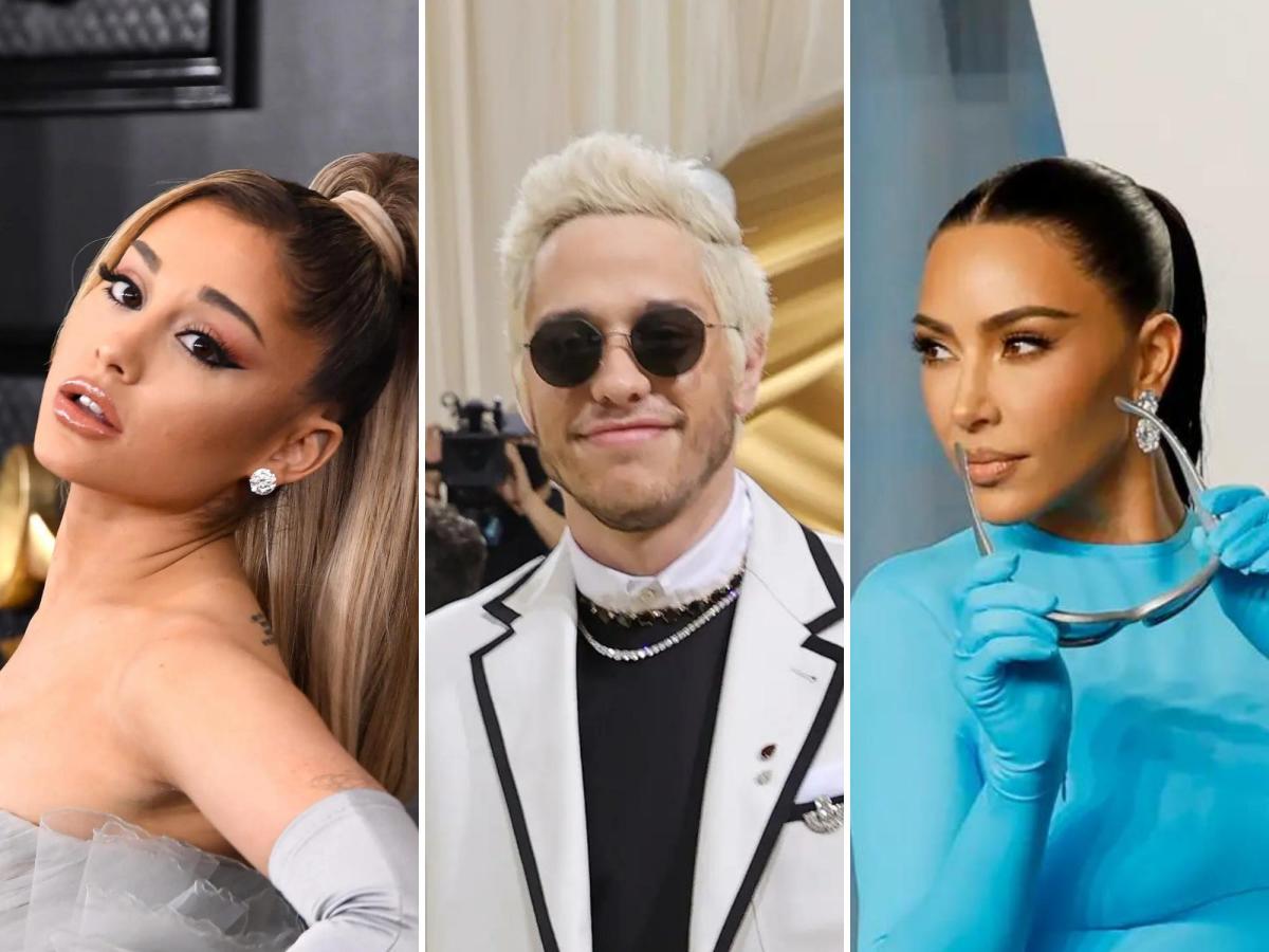 Kim Kardashian once quoted lyrics from Ariana Grande’s song about her then-fiancé Pete Davidson, years before Kardashian dated the “SNL” star