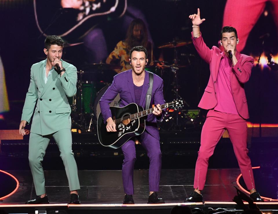 Jonas Brothers performing