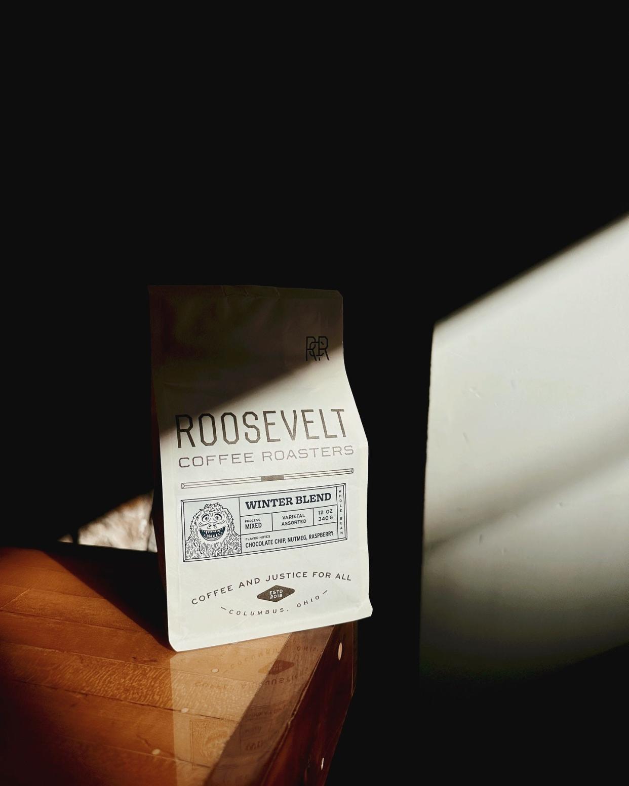 The Winter Blend at Roosevelt Coffee House has hints of chocolate, nutmeg and raspberry.