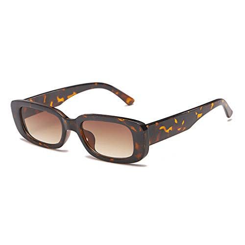 26) Rectangle Sunglasses, Leopard