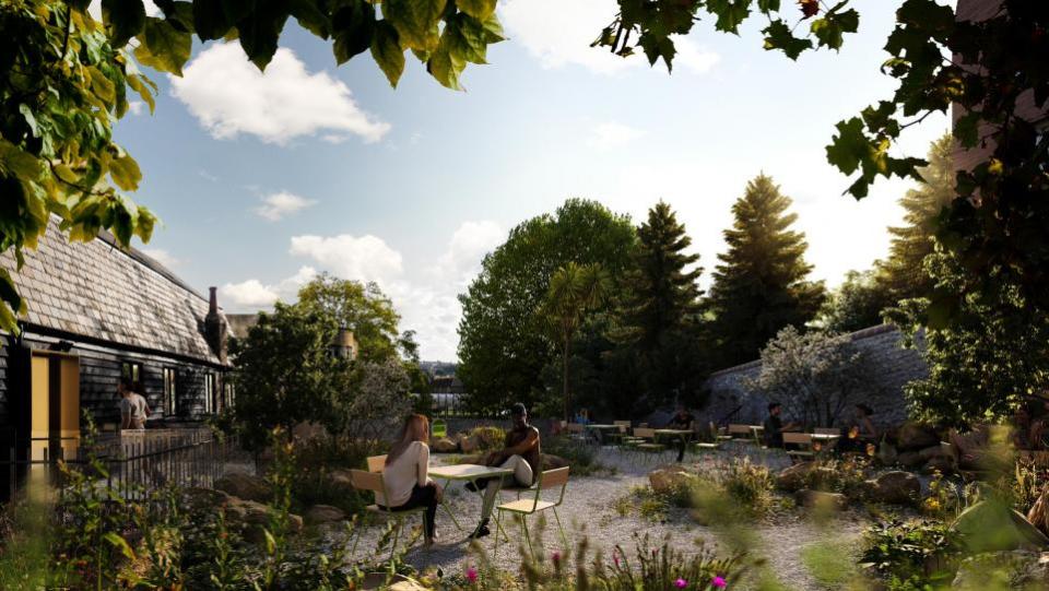 Die Argus: Entwürfe für die Entwicklung umfassen attraktive Gärten