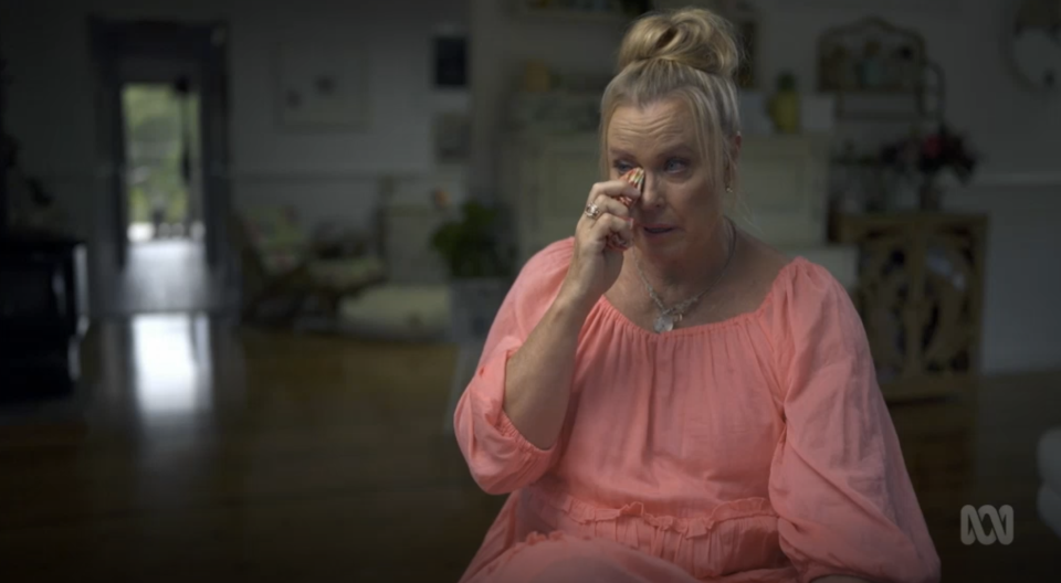 Lisa Curry broke down during an interview with ABC's Australian Story while speaking about her daughter Jaimi's tragic death at just 33. Photo: ABC