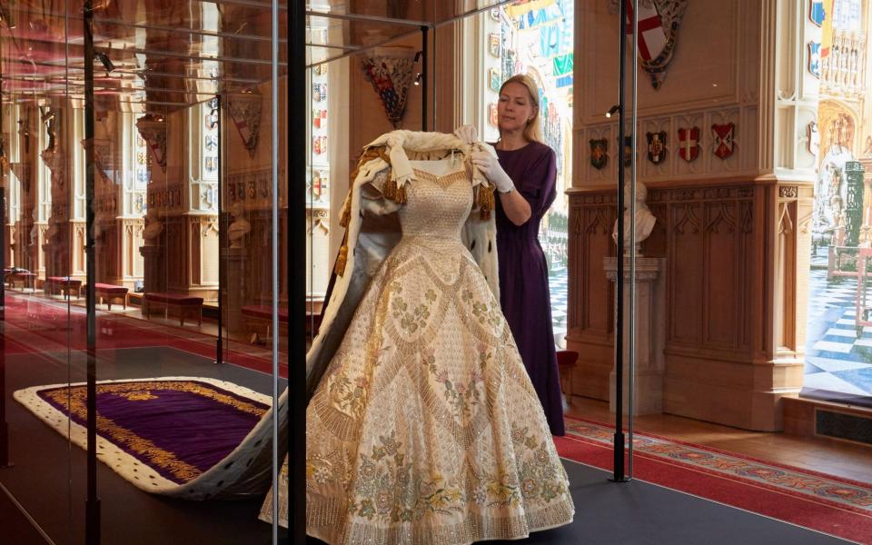 The dress is one of the stunning exhibits at Platinum Jubilee: The Queen’s Coronation - Royal Collection Trust