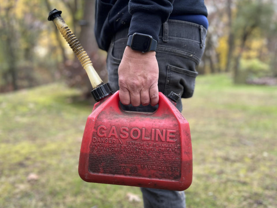 Gasoline for small tools.<p>Emily Fazio</p>
