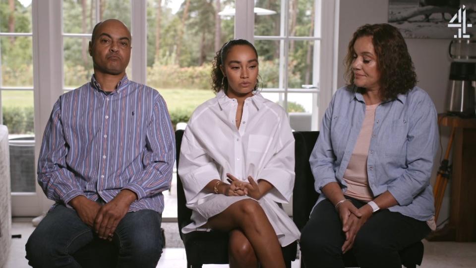 Pinnock appeared on The Talk with her parents (Channel 4)