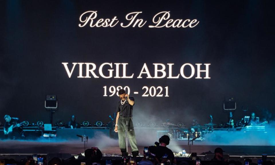 Wizkid’s tribute to the late fashion designer Virgil Abloh.