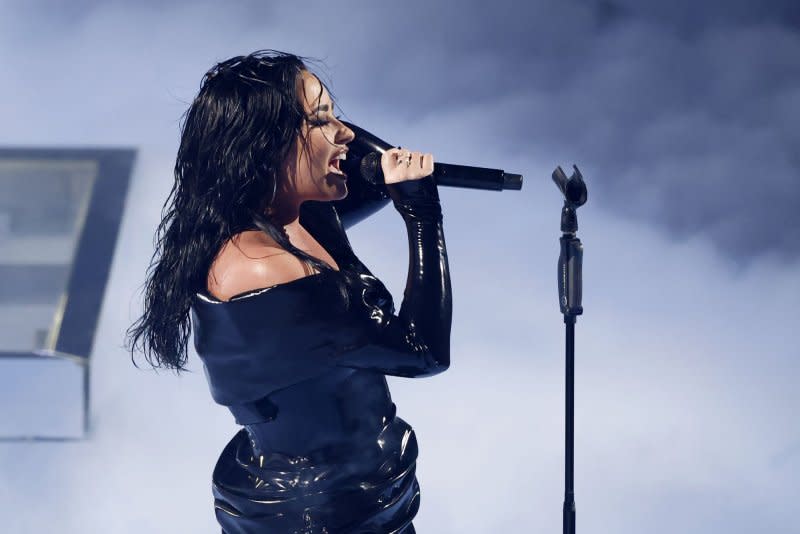 Demi Lovato covers "Papa Was a Rolling Stone" on Slash's album "Orgy of the Dead." File Photo by John Angelillo/UPI