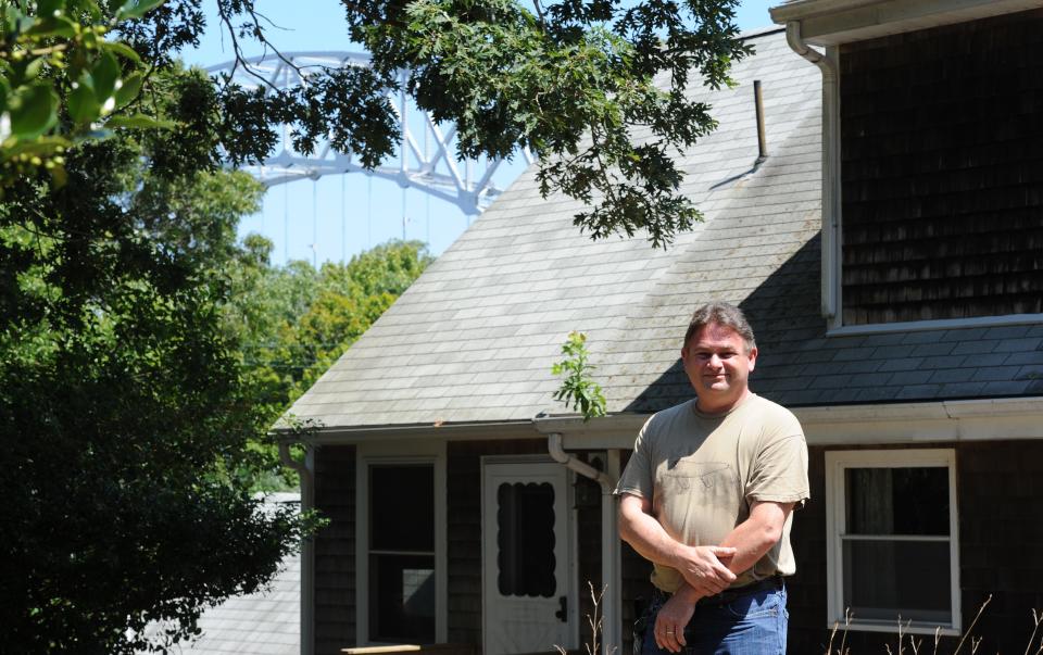 Bourne resident Jim Poore lives about 600 feet from the Sagamore Bridge. He fears his property on Eleanor Avenue will be taken by the government if, or when, a new Sagamore Bridge is built.