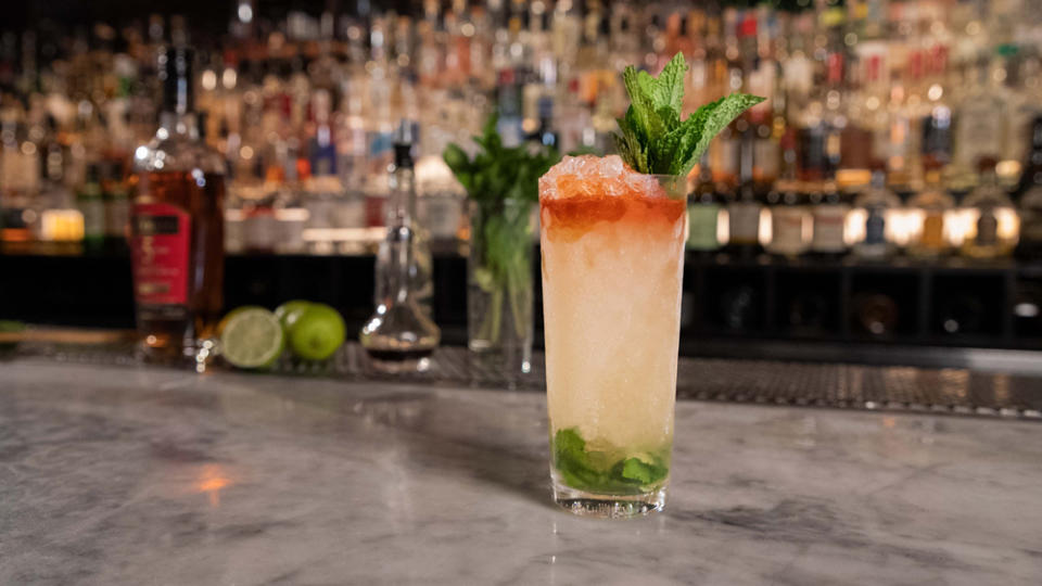 Queen's Park Swizzle rum lime mint cocktail - Credit: Danny Mirabal