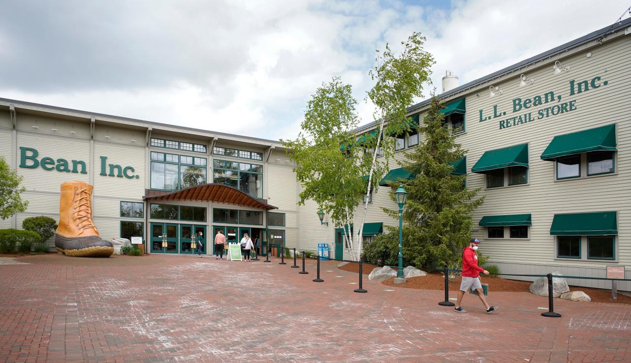 The exterior of the L.L. Bean flagship store.