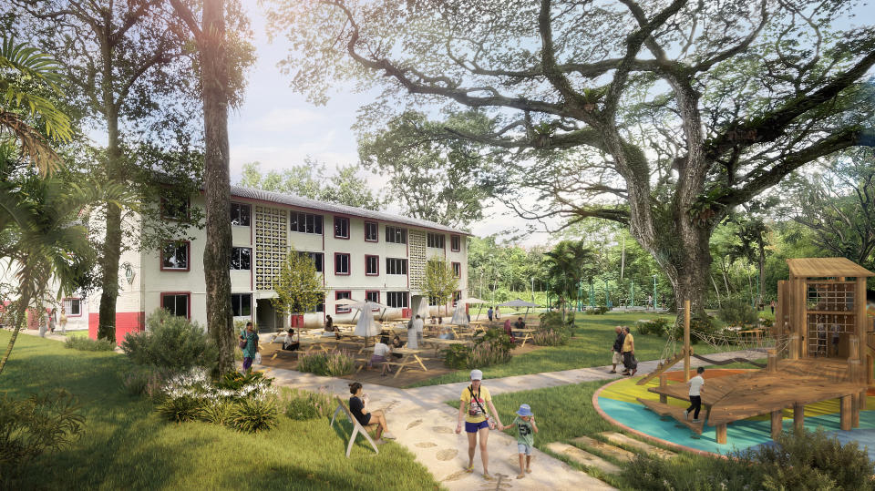 Tanglin Halt redevelopment plans aim to retain and enhance as much of the existing greenery and heritage, such as SIT blocks. (PHOTO: HDB)