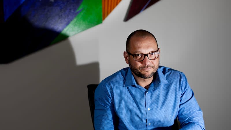 Matthew Barraza, executive director of the Utah Indigent Defense Commission, is photographed in his office in Salt Lake City on Wednesday, May 15, 2024.