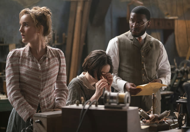 Ann Skelly, Viola Prettejohn and Zackary Momoh in 'The Nevers'<span class="copyright">Keith Bernstein/HBO</span>