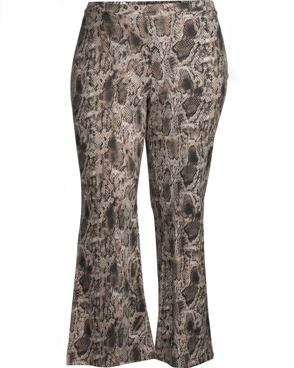 Love Sadie Women's Plus-Size Animal-Print Soft Casual Pants