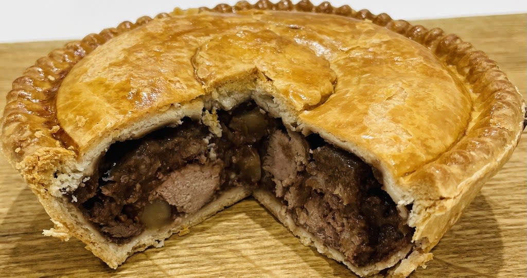 The Supreme Champion of the 2021 British Pie Awards, a Meat and Potato Pie from Nottinghamshire based Bowring Butchers (British Pie Awards/PA) (PA Media)