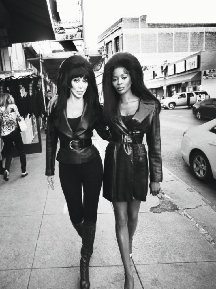 Cher and Naomi Campbell | Mert Alas and Marcus Piggott for CR Fashion Book